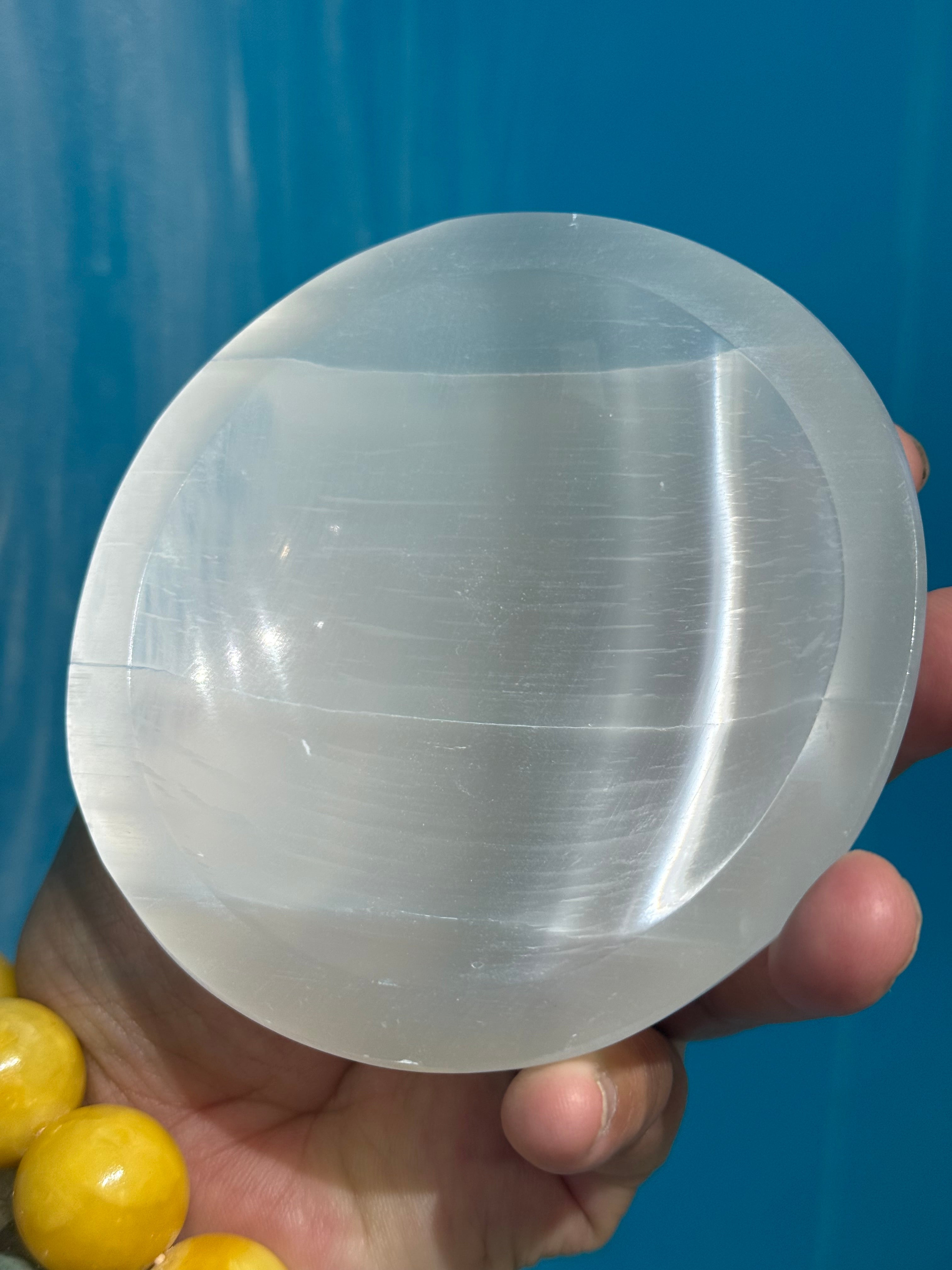 Selenite Bowl 10x3.5cm Crystal Wellness
