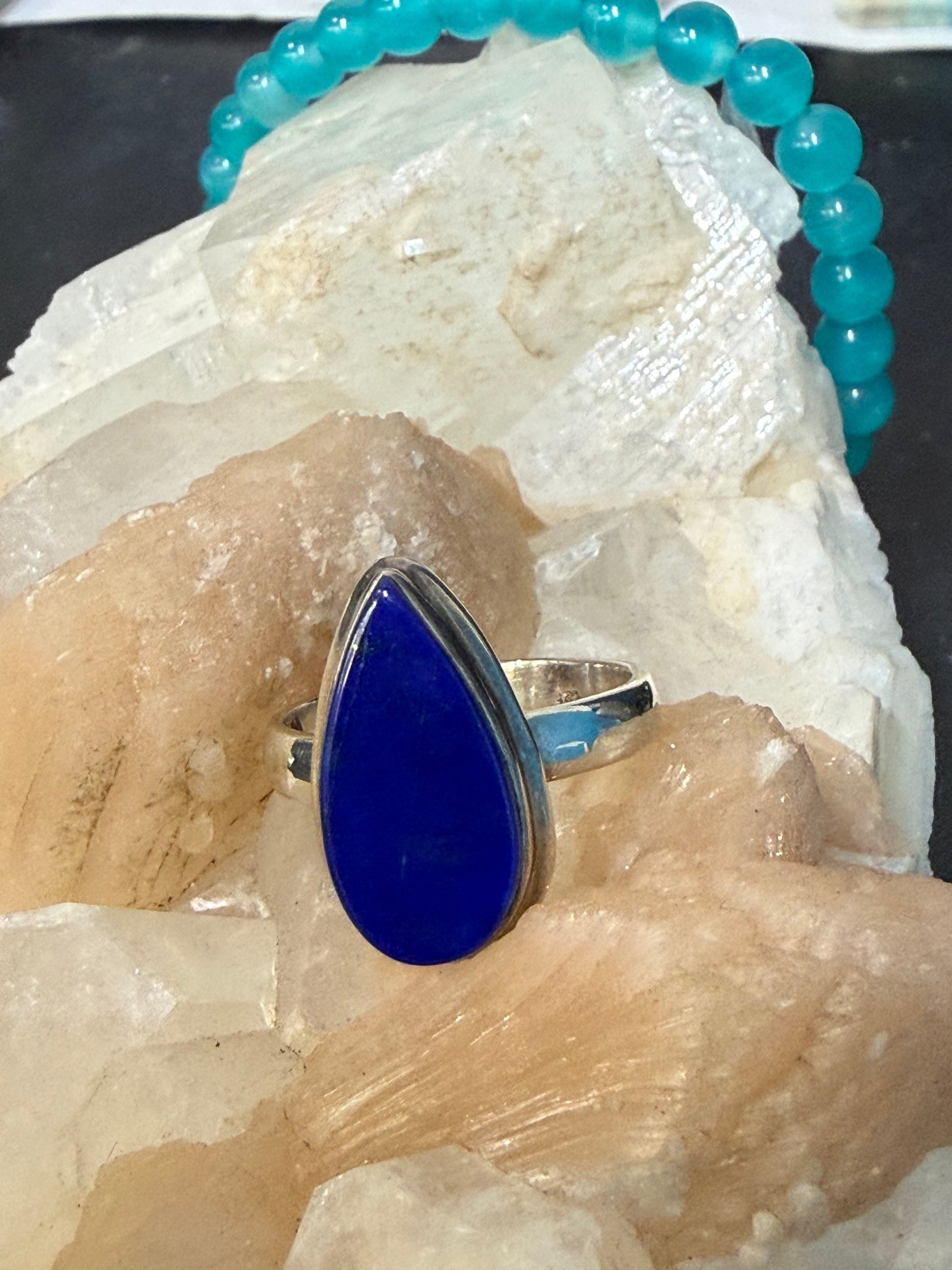 Lapis Lazuli Ring, size 7.5 – Wisdom of the Ancient Sky Crystal Wellness