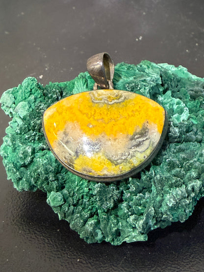 Bumblebee Jasper Pendant of Joy & Transformation,27mmx33mm Crystal Wellness