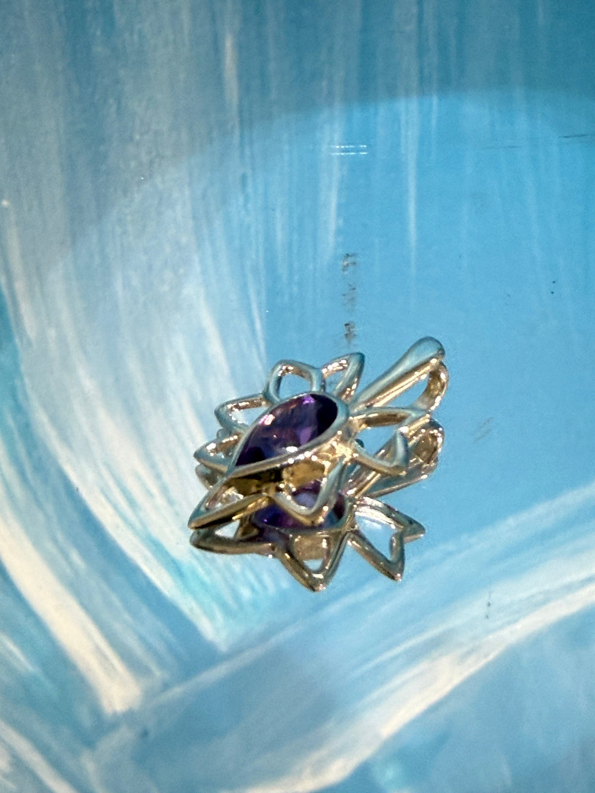 Amethyst Silver Pendant — Stone of Spiritual Wisdom & Inner Peace Crystal Wellness