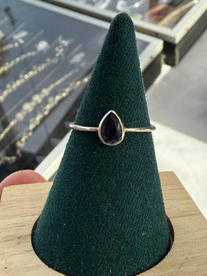 Iolite Ring — The Stone of Inner Vision, size 6 Crystal Wellness