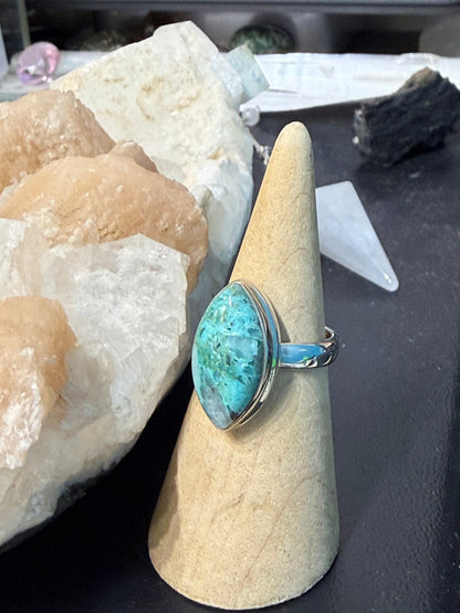 Quantum Quatro 925 Sterling Silver Rings Size 9 Crystal Wellness