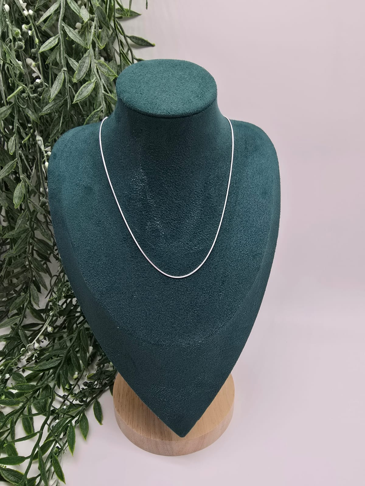 Snake Chain Necklace in 925 Sterling Silver Crystal Wellness