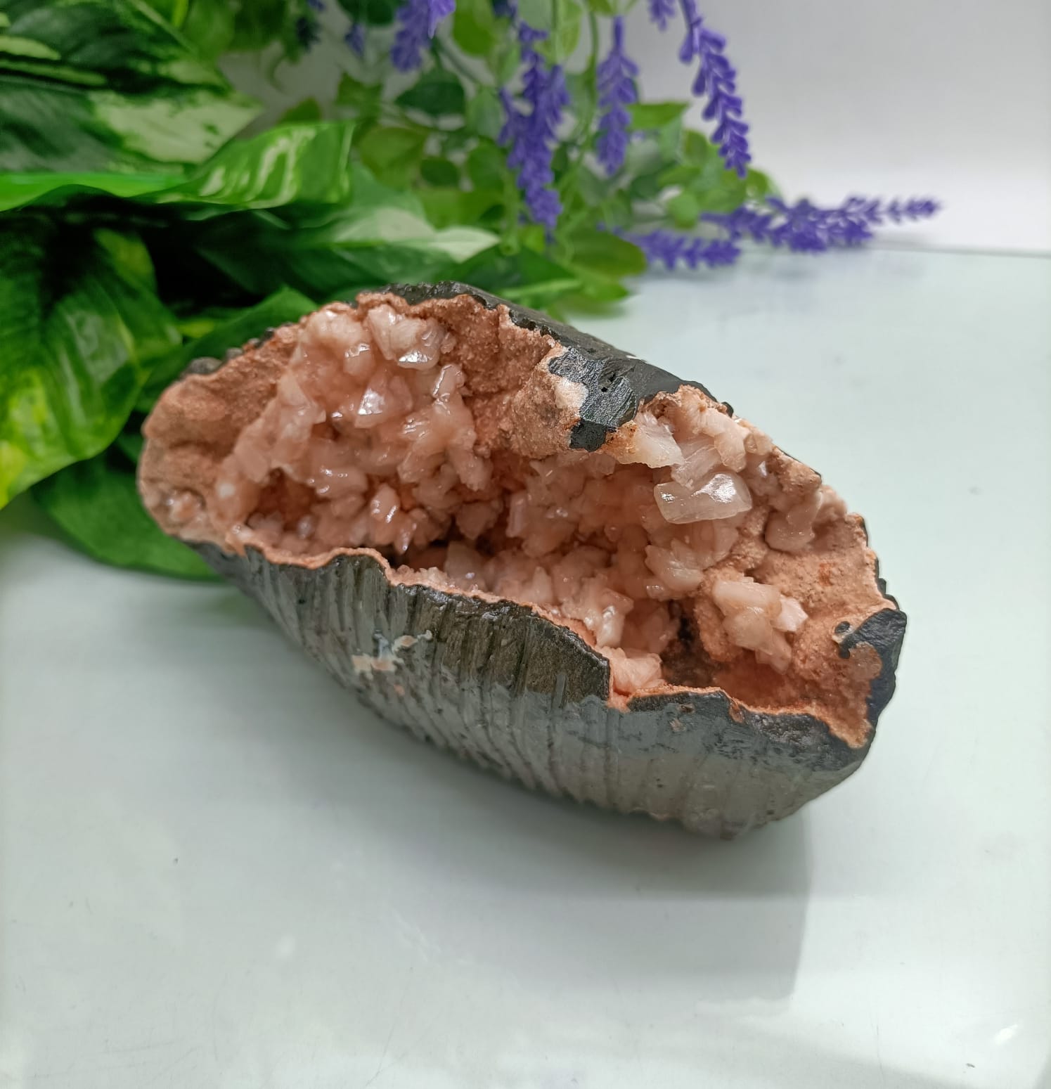 Heulandite Geode 891 Grams Crystal Wellness