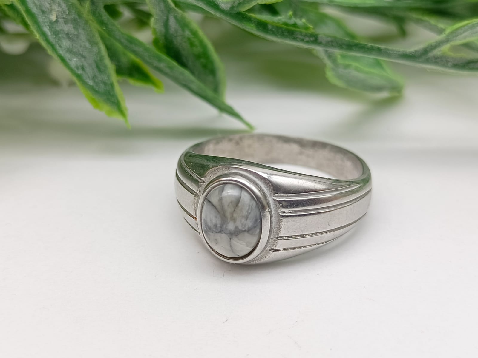 Pinolith Titanium Ring Size 11 US or AUS W Crystal Wellness