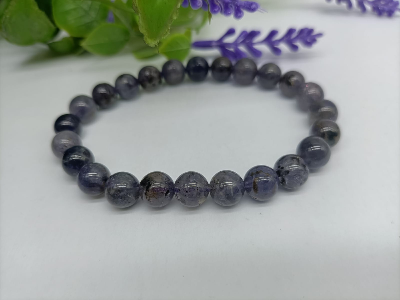 Iolite Beads Bracelet Crystal Wellness