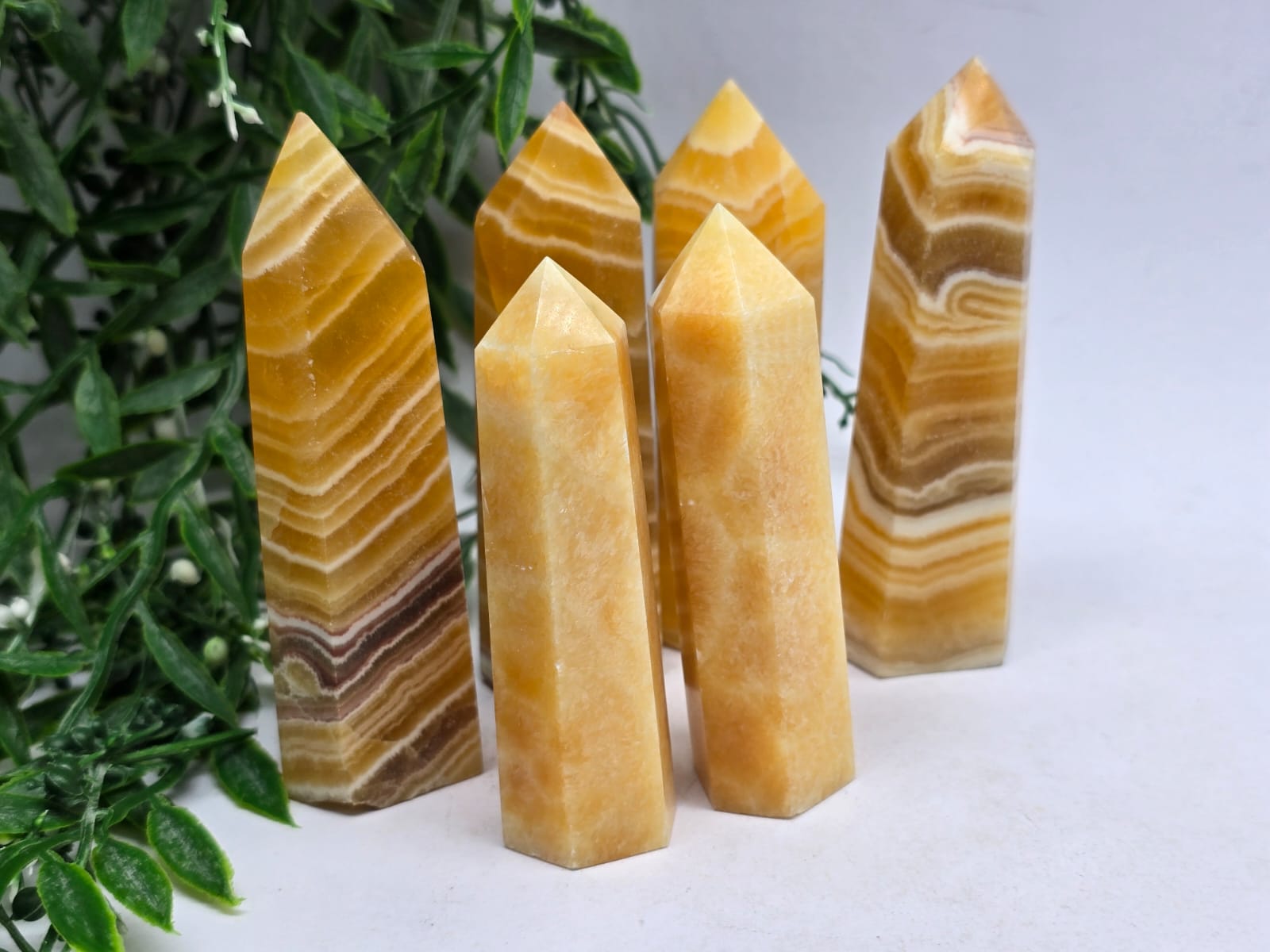 Yellow Calcite Point 8x2cm Crystal Wellness