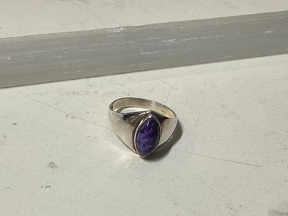 Charoite Ring, size 8– Stone of Transformation & Soul Wisdom Crystal Wellness
