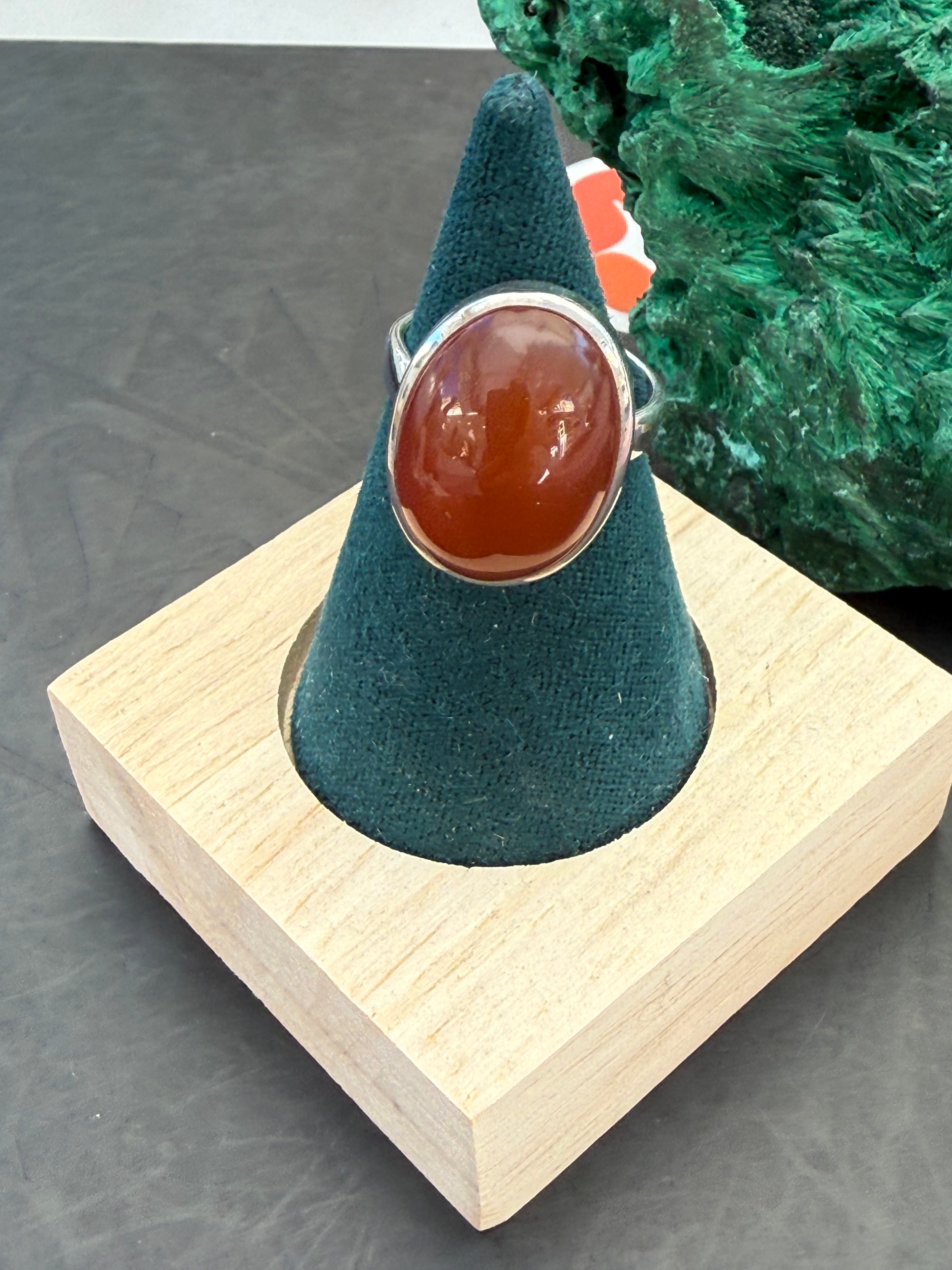 Carnelian Ring, size 5.5 – Flame of Courage & Vitality Crystal Wellness