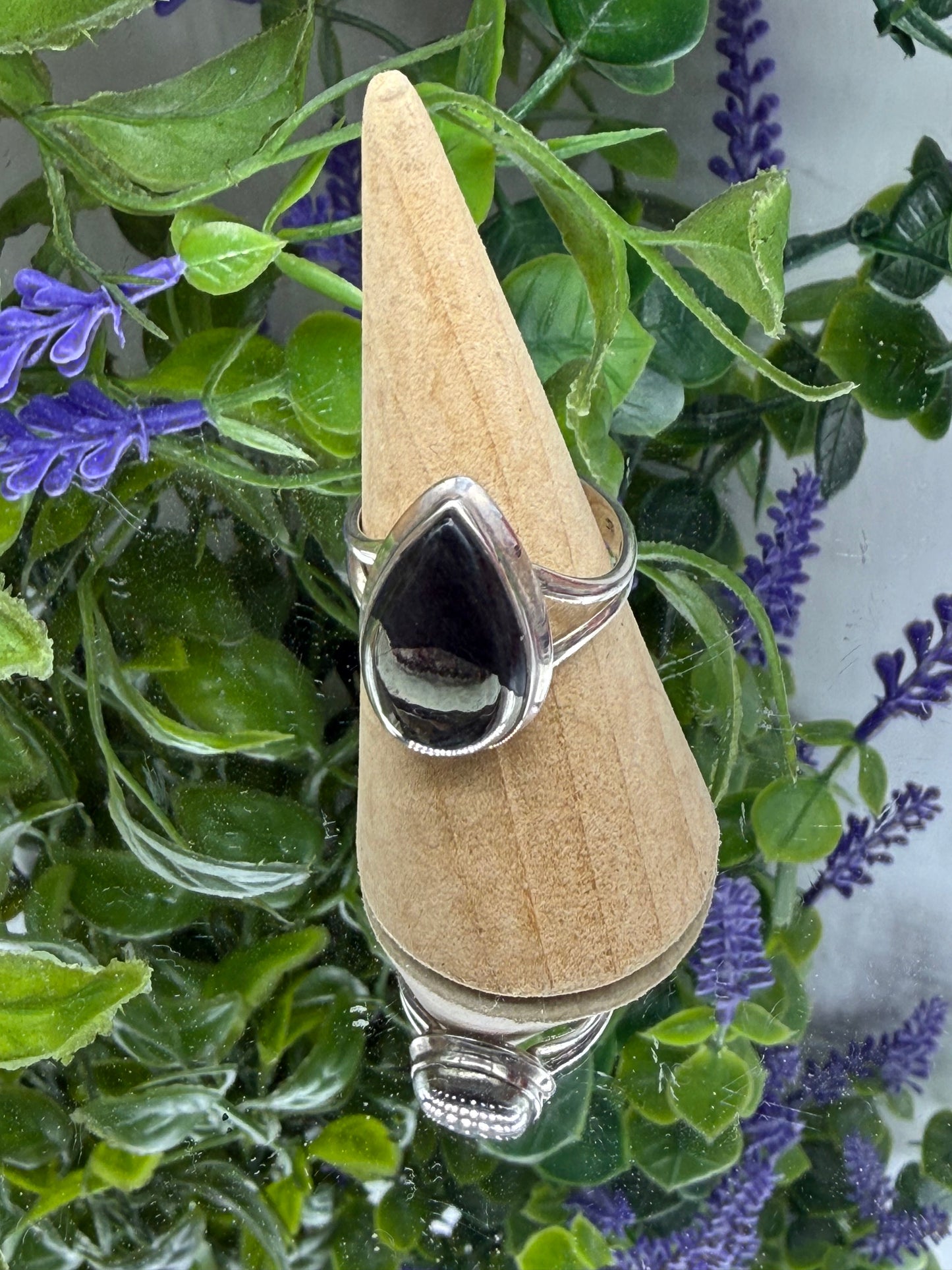 Pyrite Magnetite Ring, size 9 – Shield of Strength & Manifestation Crystal Wellness