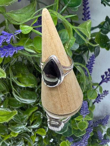 Pyrite Magnetite Ring, size 9 – Shield of Strength & Manifestation Crystal Wellness