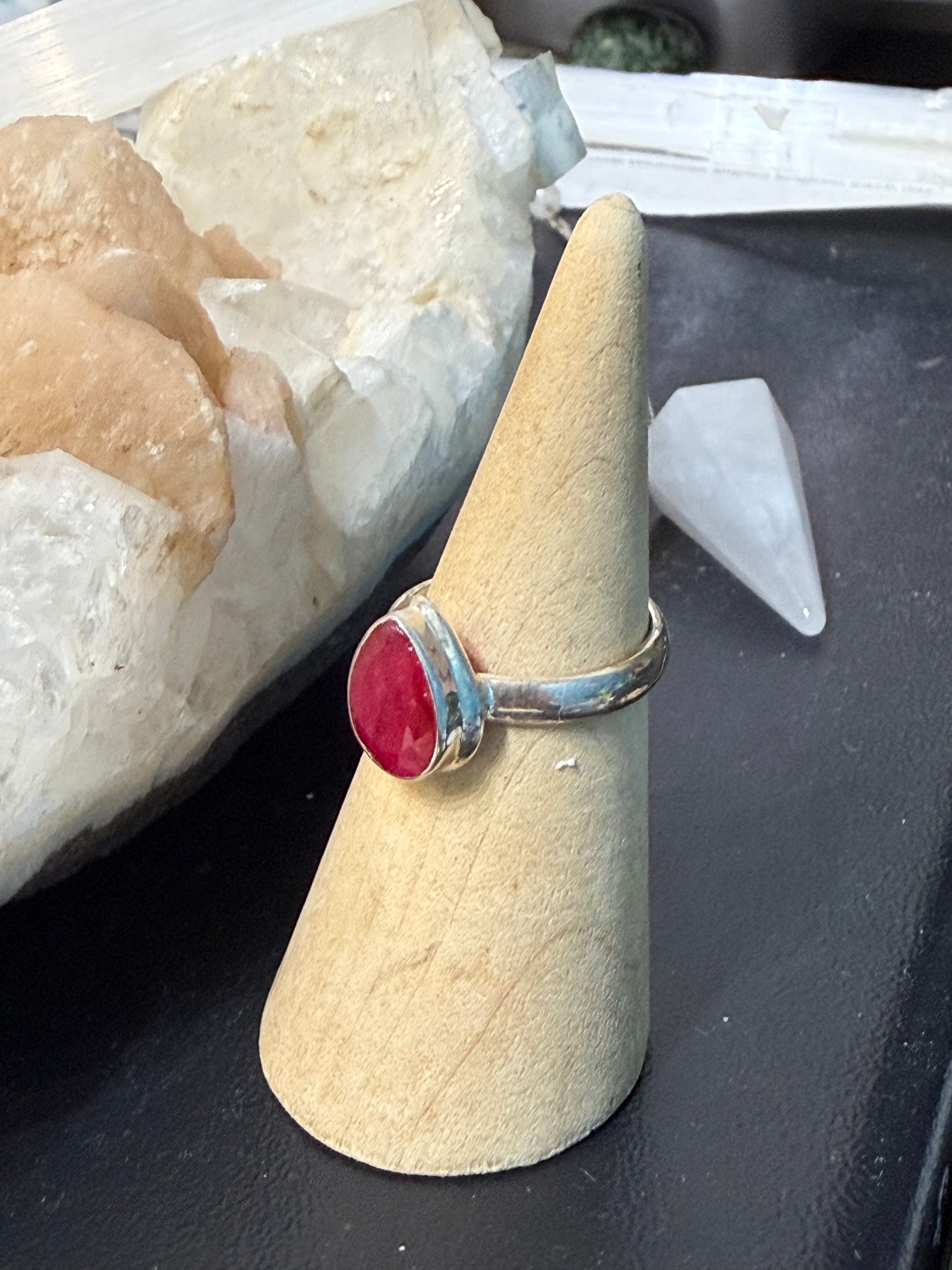 Ruby Vermeil Ring – Size 5 Crystal Wellness