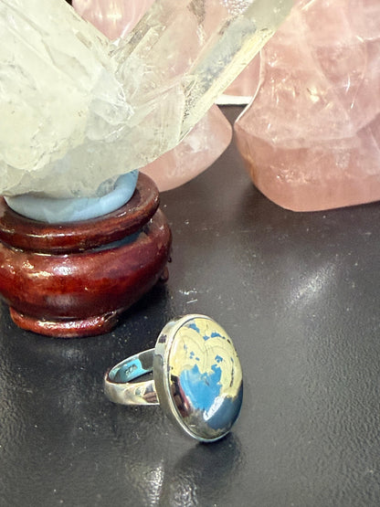 Schalenblende Ring – Grounding, Strength & Transformation, size 7.5 Crystal Wellness