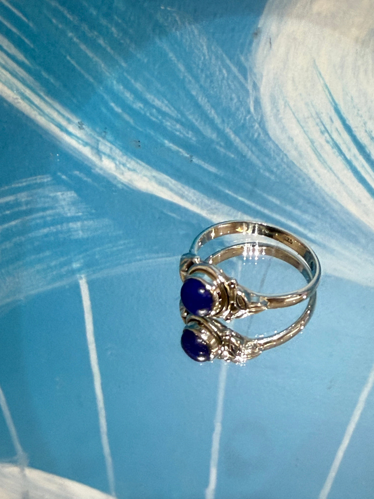 Lapis Lazuli Ring, size 9
Stone of Wisdom, Truth & Self-Expression Crystal Wellness