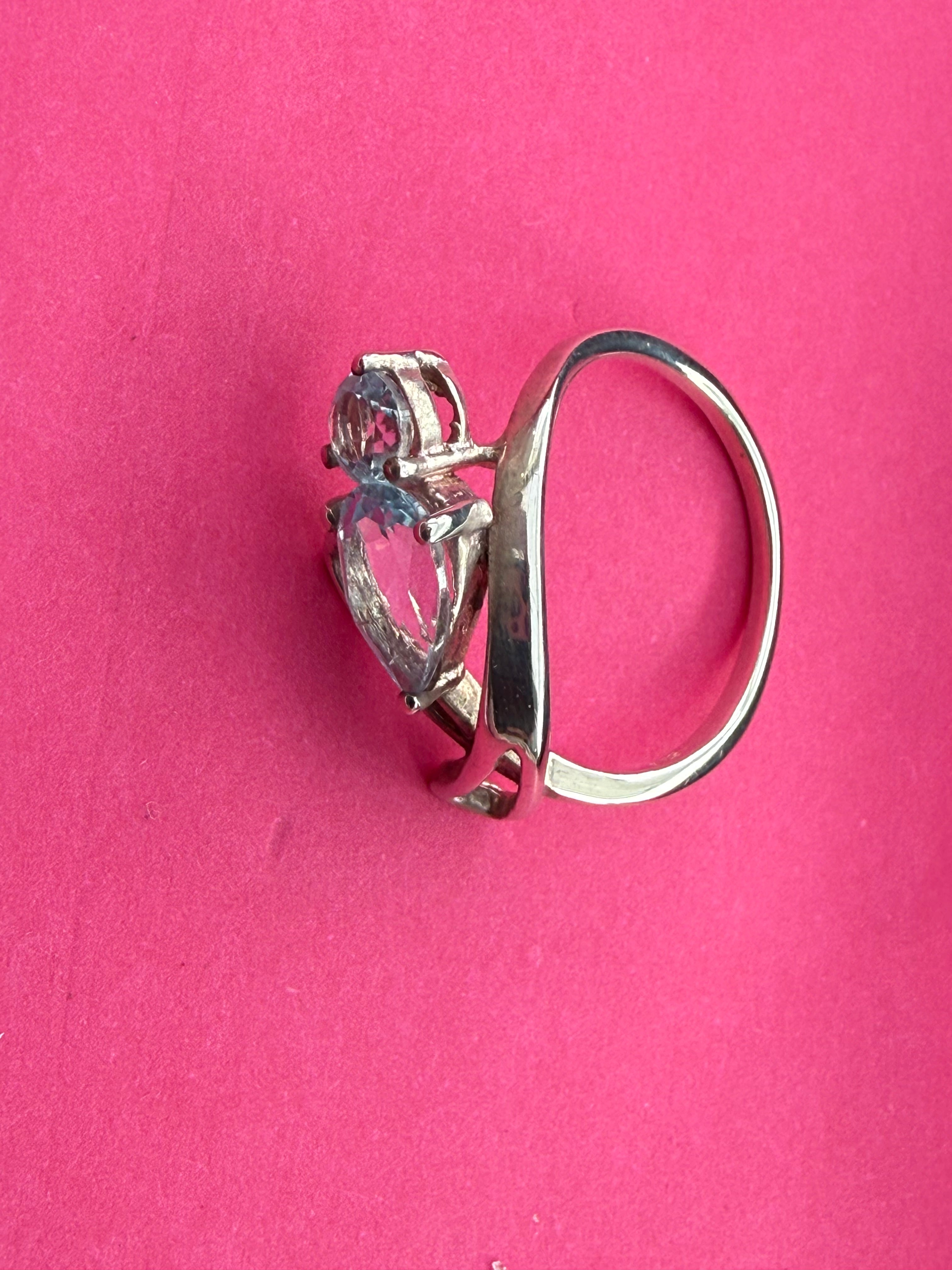 Blue Topaz Ring – A Symbol of Clarity, Truth & Peace, size 6 Crystal Wellness
