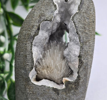 Natrolite Portal Geode 8x4x4cm Crystal Wellness