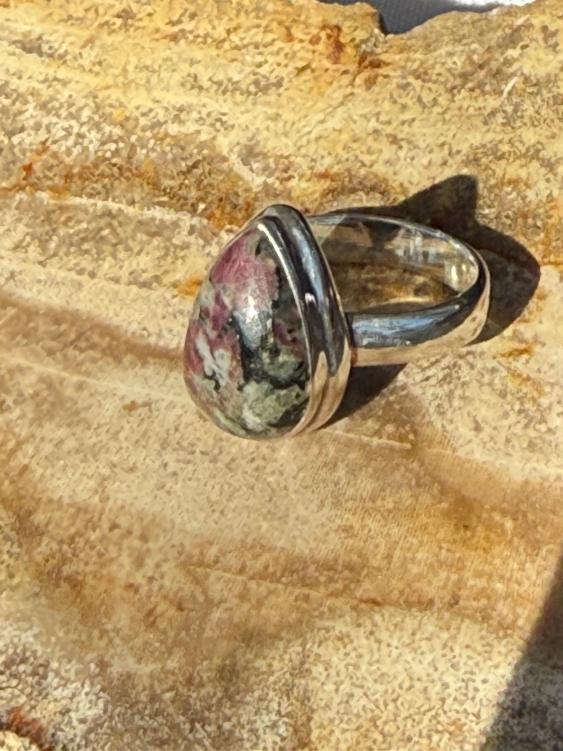 Eudialyte Ring
Stone of the Heart’s Courage, size 6 Crystal Wellness