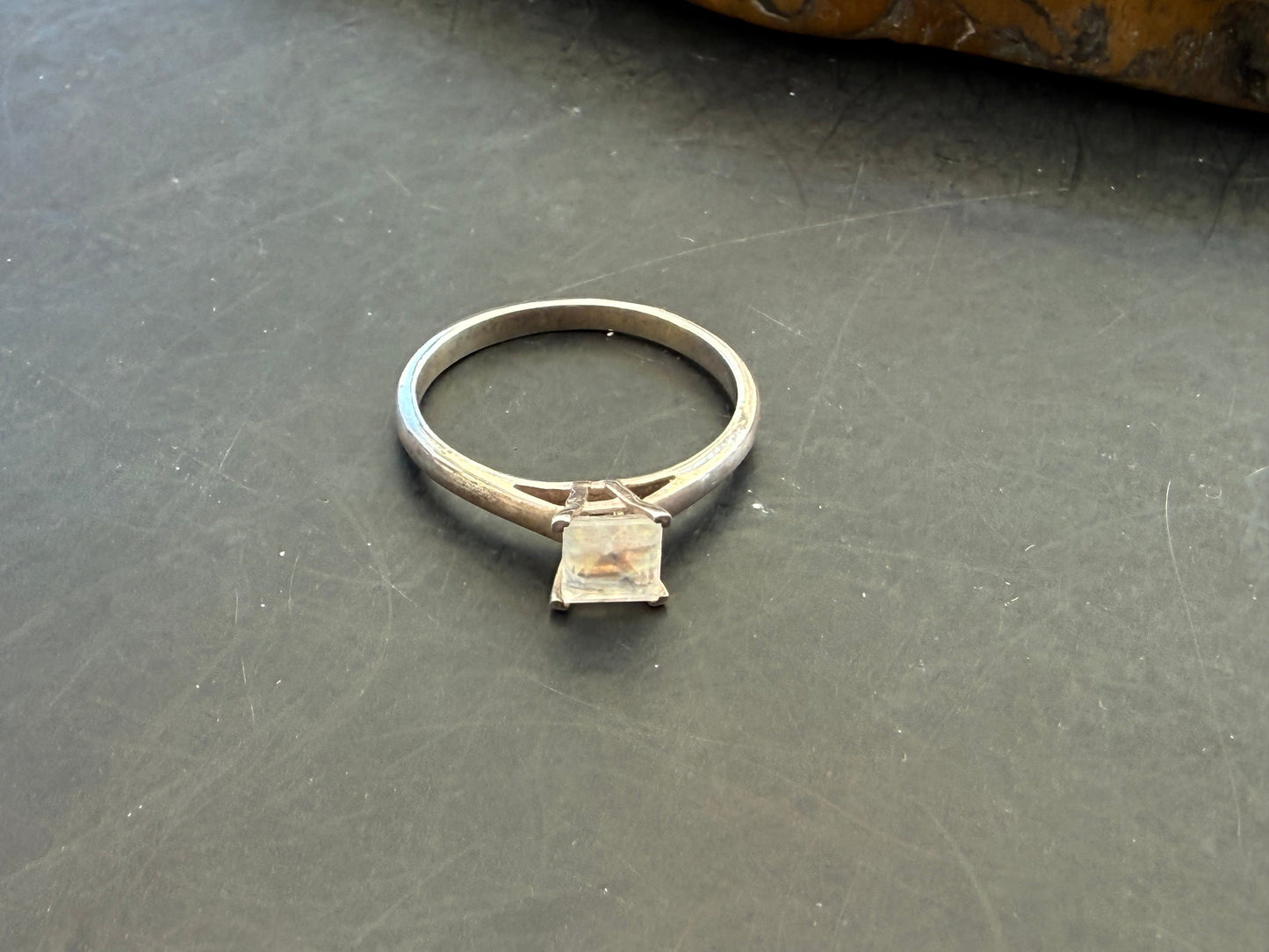 Moonstone Ring — The Stone of Intuition & Divine Feminine Energy, size 8 Crystal Wellness
