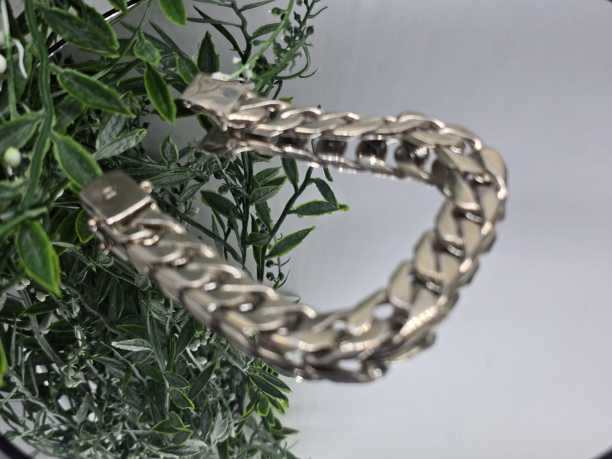 925 Sterling Silver Chain Bracelet Crystal Wellness