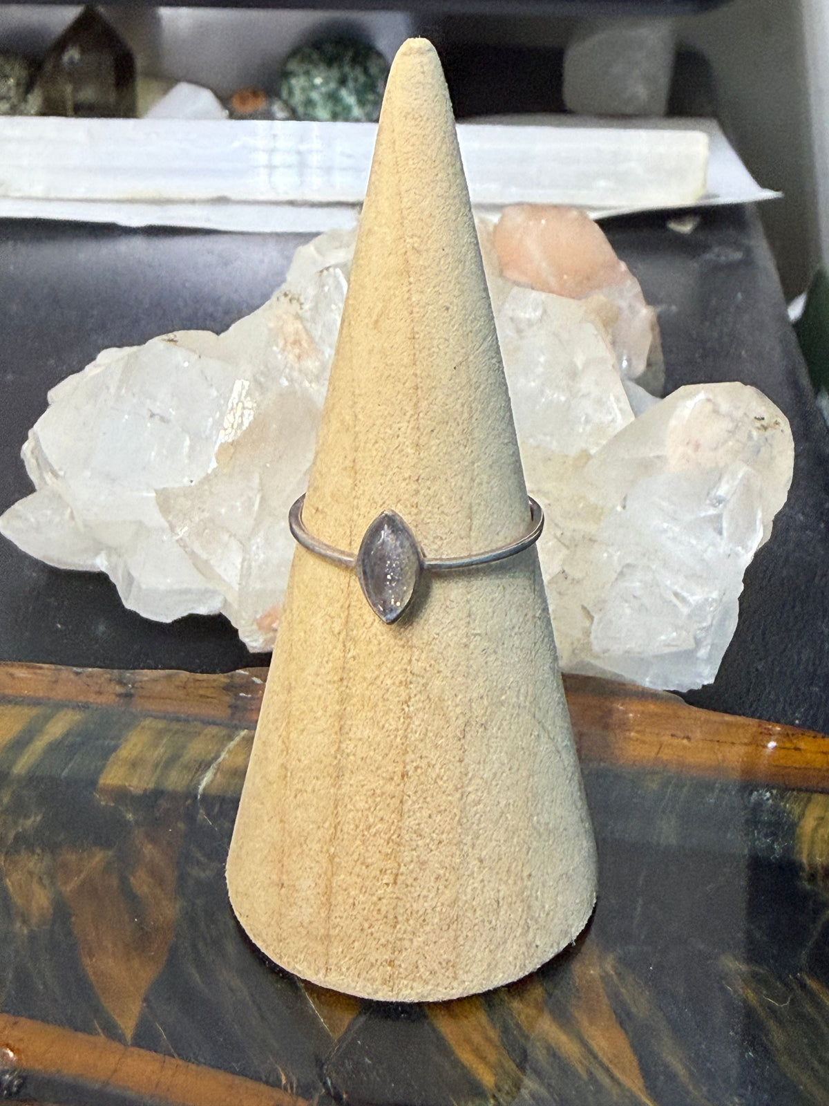 Labradorite Ring — Stone of Magic & Transformation, size 8 Crystal Wellness