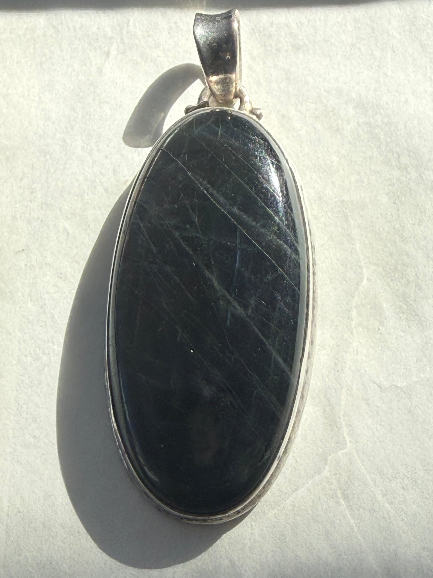 Mystic Light Labradorite Pendant 42mmx20mm Crystal Wellness