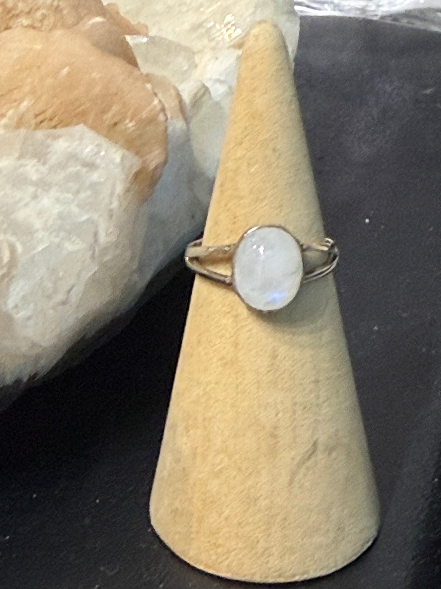 Moonstone Ring – Size 6.5

A Stone of Intuition, Feminine Wisdom & New Beginnings Crystal Wellness
