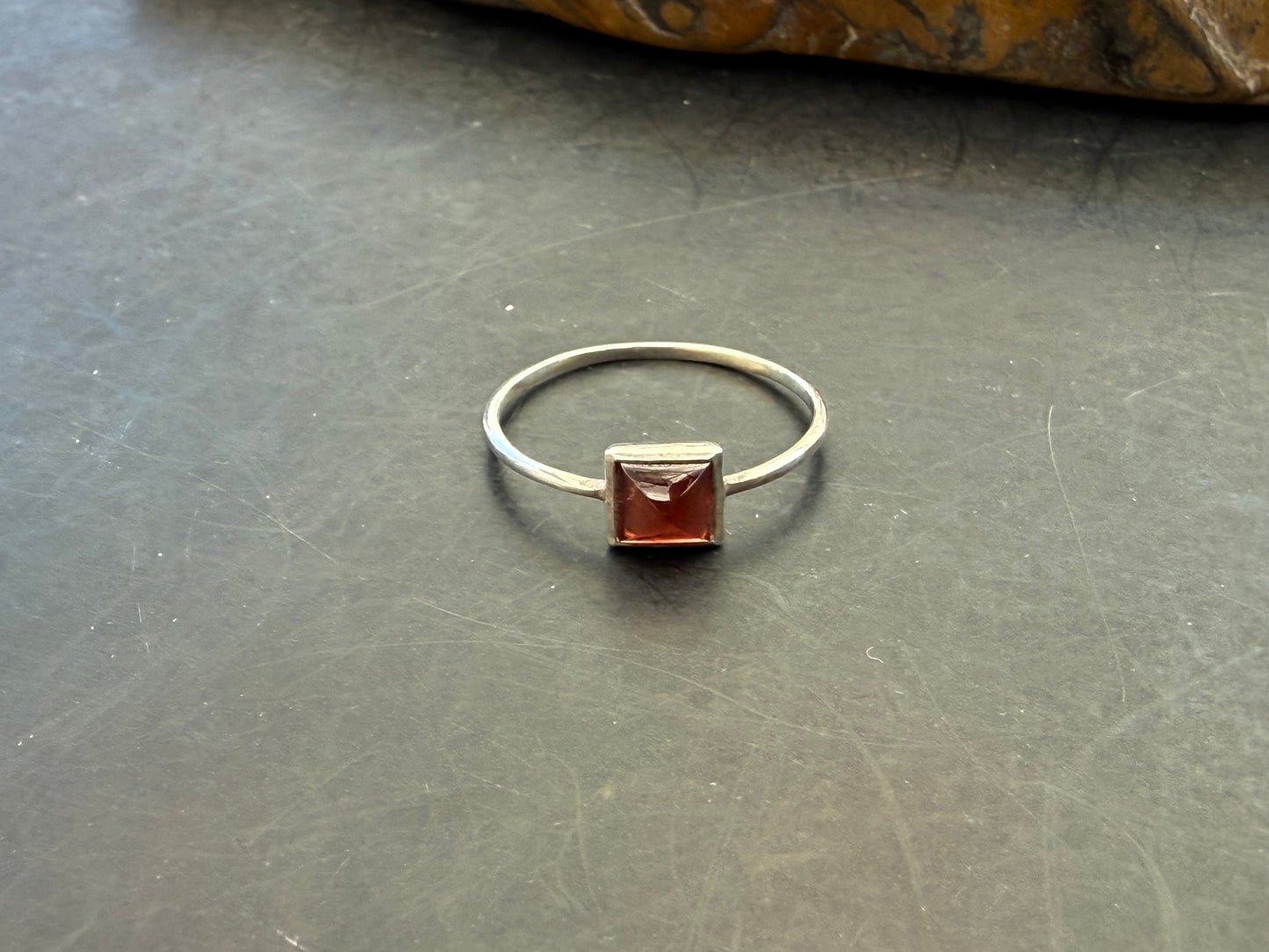 Garnet Ring — The Stone of Passion, Vitality & Courage, size7 Crystal Wellness
