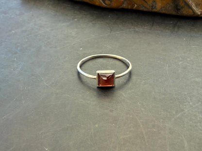 Garnet Ring — The Stone of Passion, Vitality & Courage, size7 Crystal Wellness