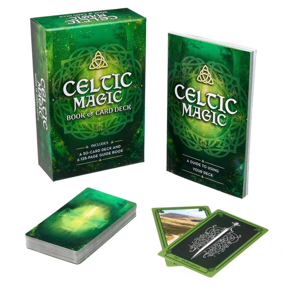 CELTIC MAGIC BOOK & CARD DECK Crystal Wellness