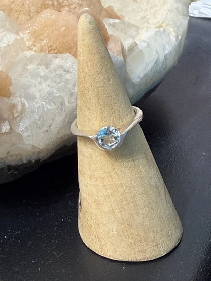 Blue Topaz Ring, size 6 Crystal Wellness