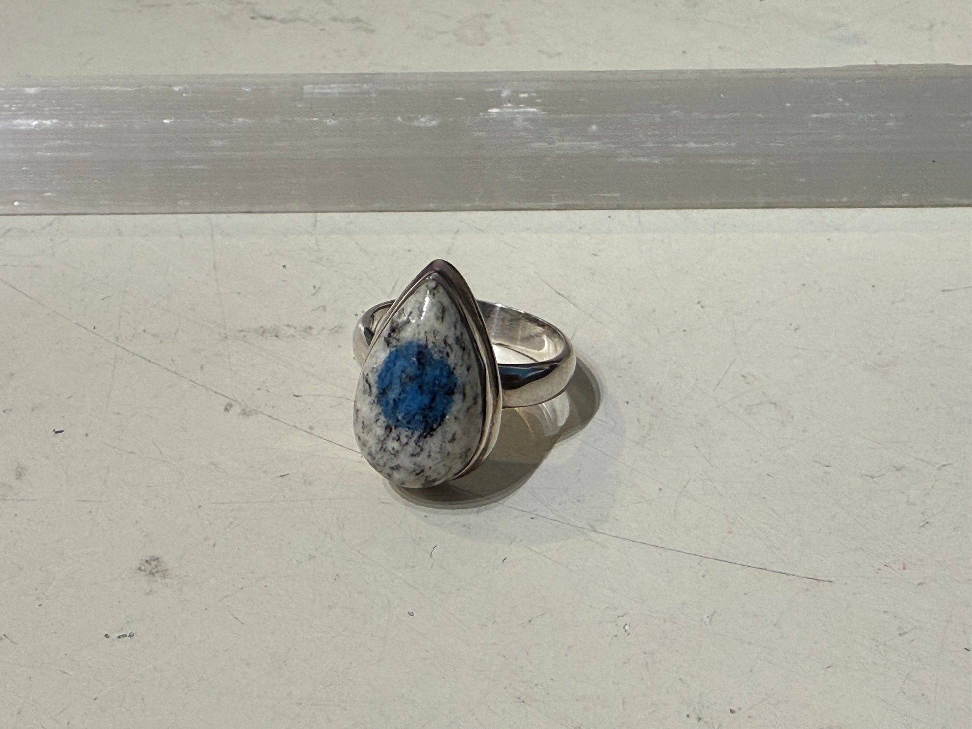K2 Ring, size 7.5 – The Stone of Higher Vision & Grounded Insight Crystal Wellness