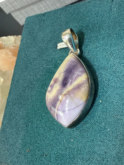 Tiffany Stone Pendant – The Stone of Truth & Inner Wisdom,30mmx22mm Crystal Wellness