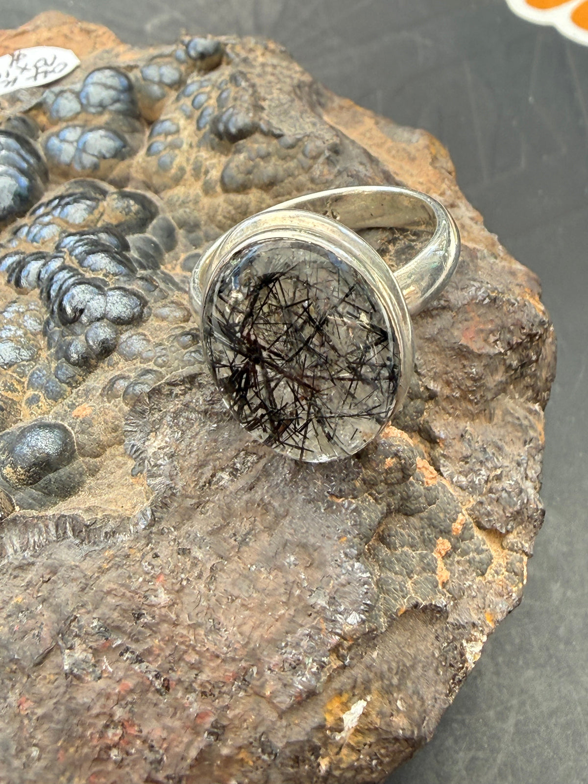 Black Rutilated Quartz Ring, size 8.5

✨ A Stone of Protection, Clarity & Inner Strength Crystal Wellness
