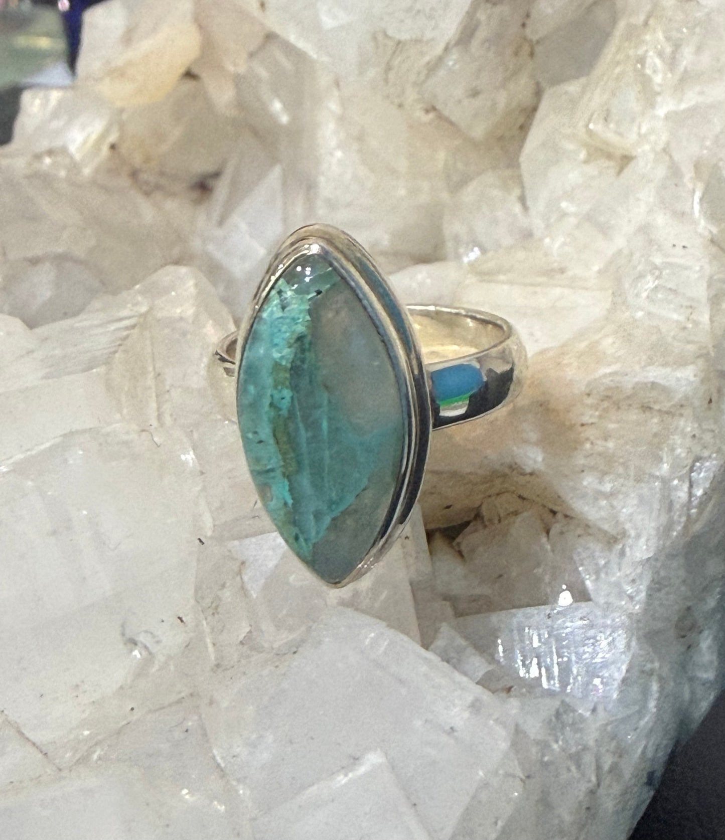 Quantum Quattro Silver Ring – Size 6 Crystal Wellness