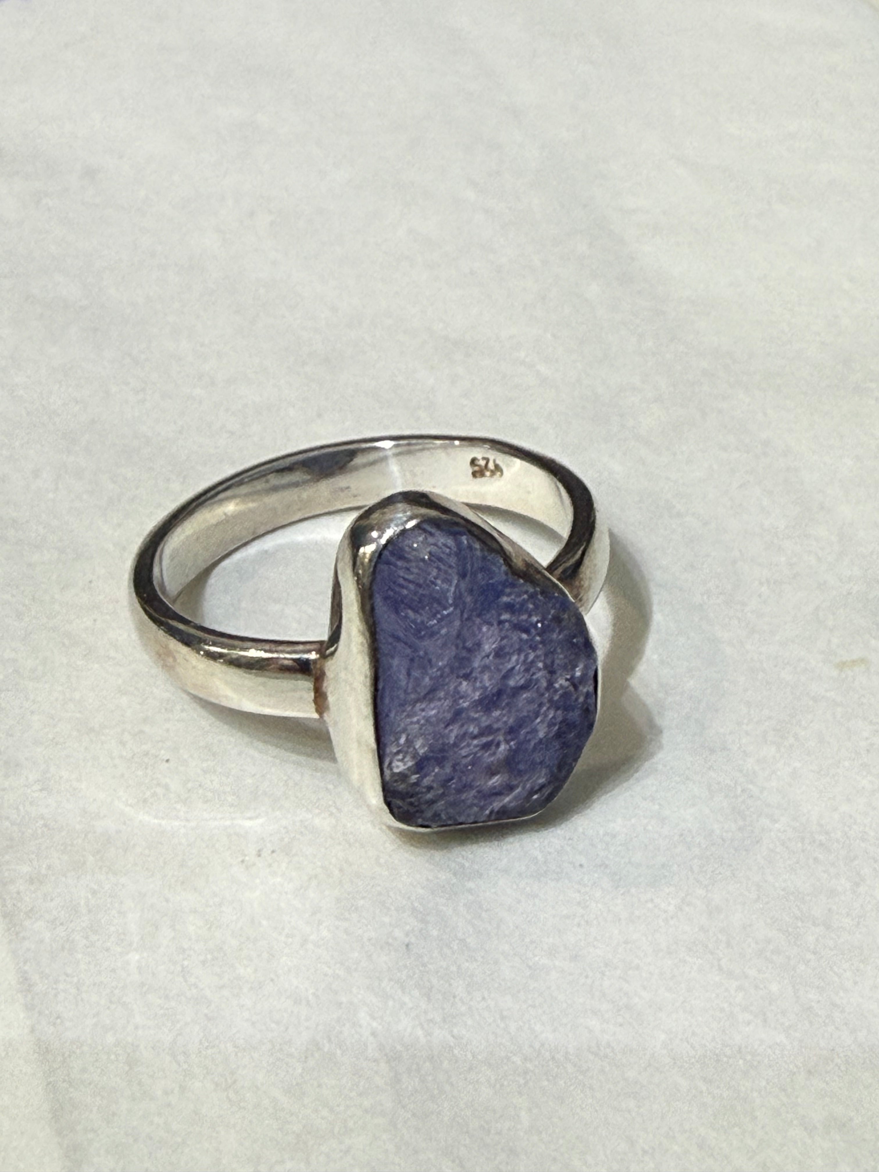 Tanzanite Ring – Intuition & Transformation, size 6.75 Crystal Wellness