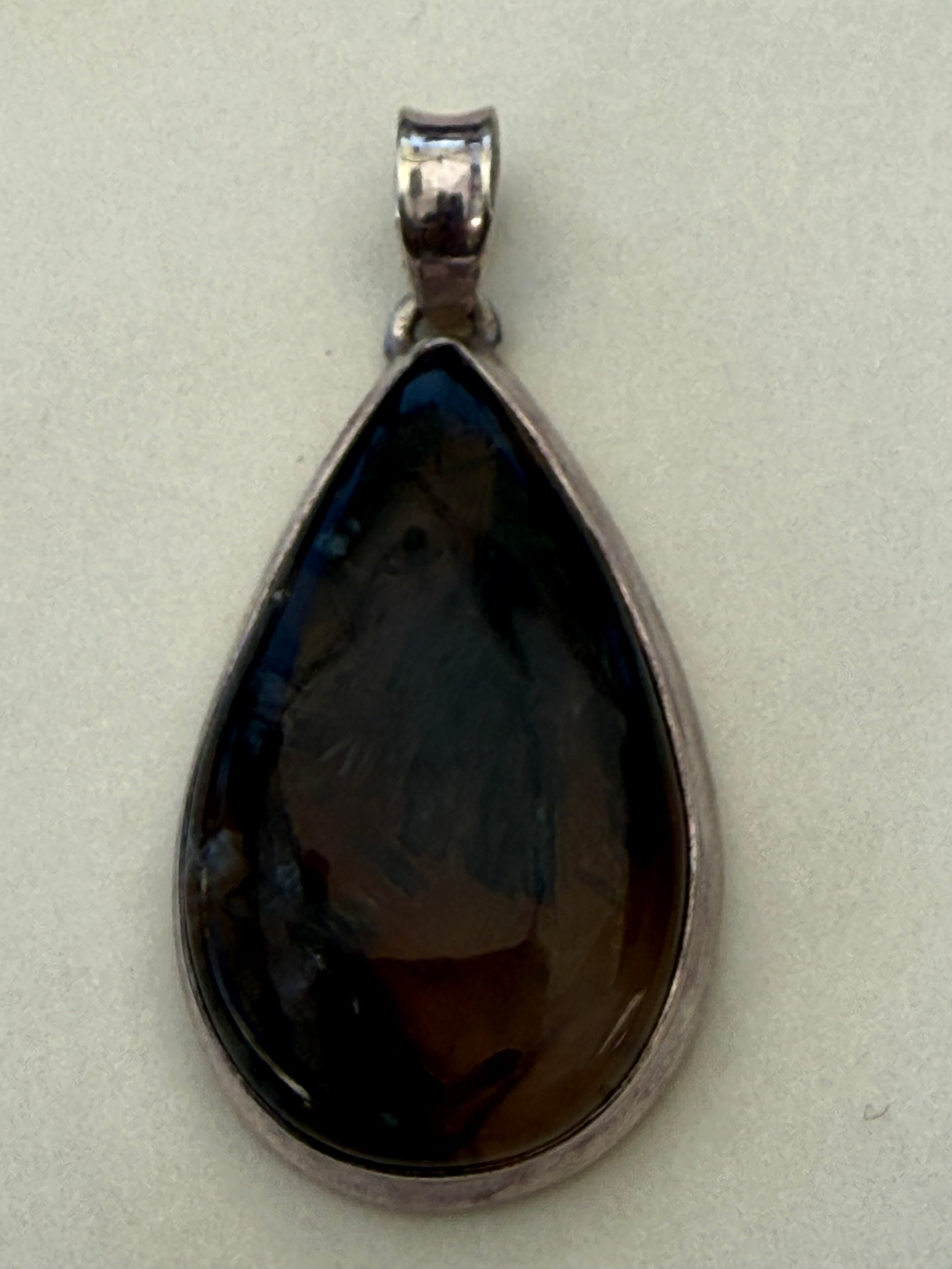 Earth’s Harmony Tube Agate Pendant 34mmx18mm Crystal Wellness