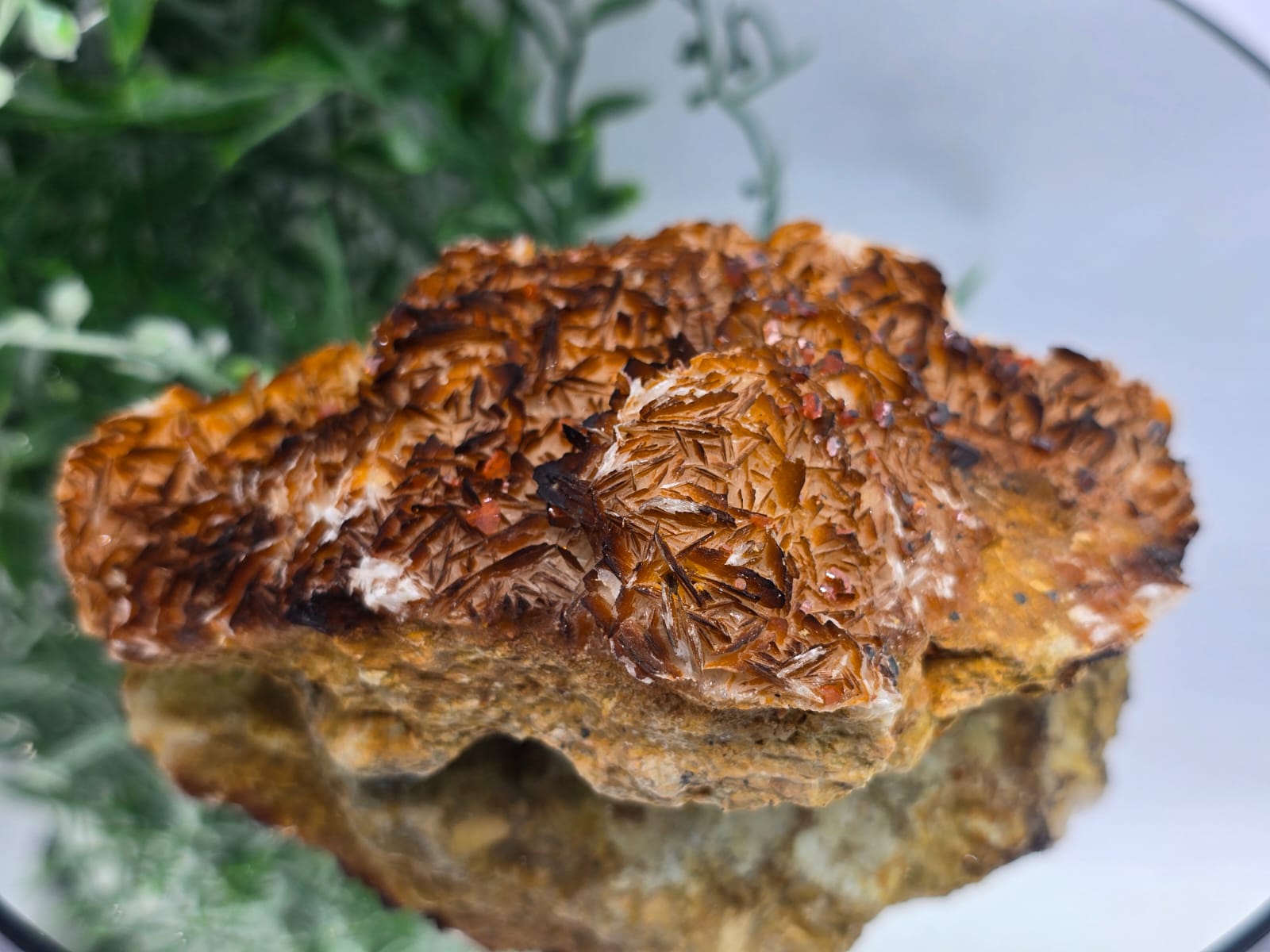 Rare Vanadinite with Baryte Cluster 476g Crystal Wellness