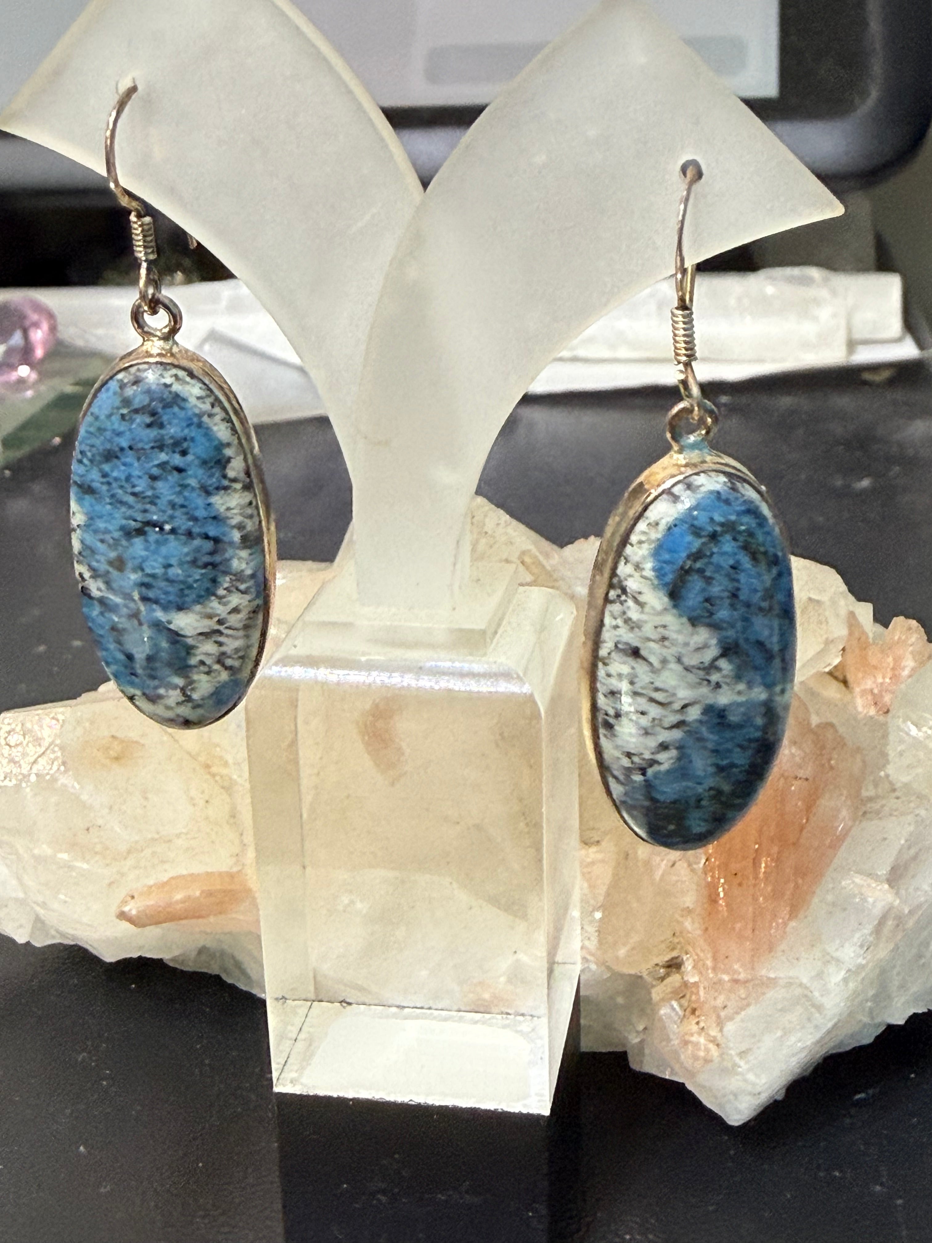 K2 Earrings – Intuition, Clarity & Spiritual Balance, 31mmx16mm Crystal Wellness