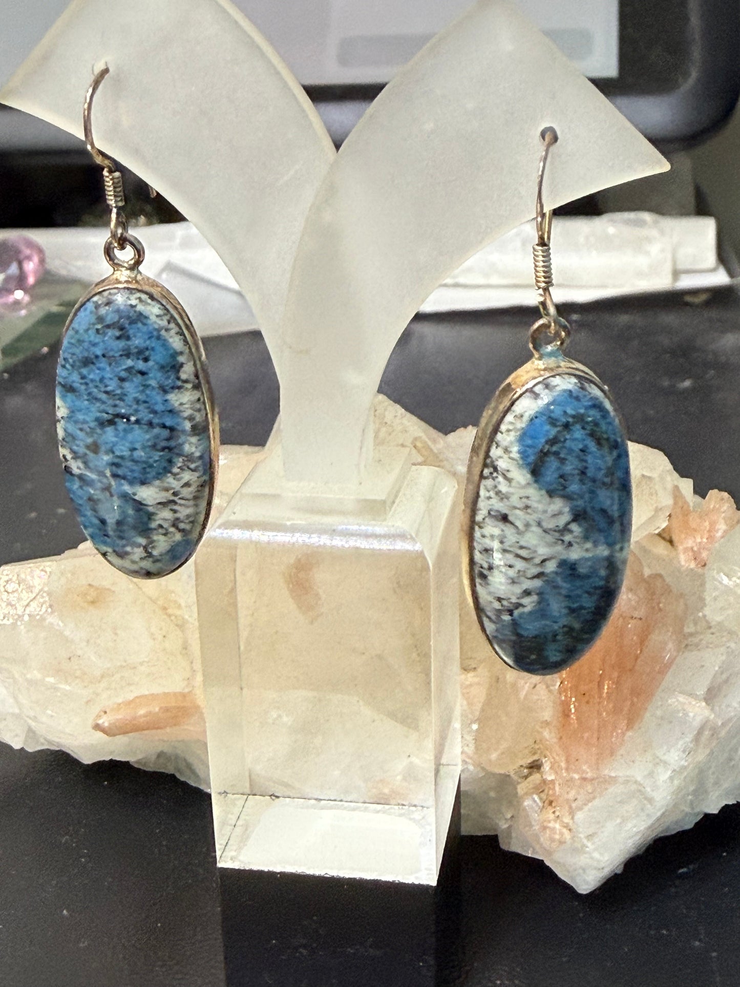 K2 Earrings – Intuition, Clarity & Spiritual Balance, 31mmx16mm Crystal Wellness