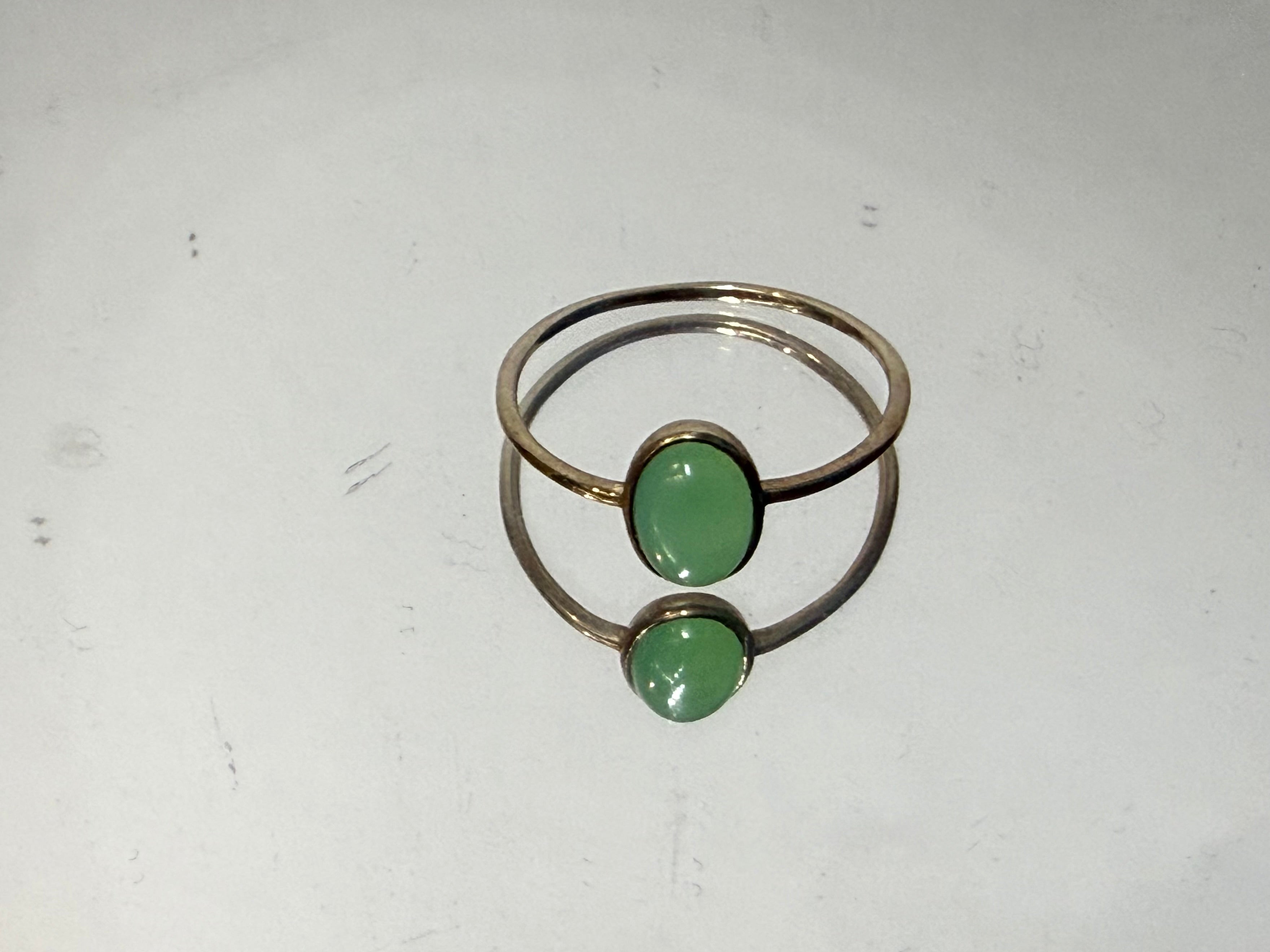 Natural Chrysoprase Ring, size 9 – Sterling Silver | Stone of Joy, Hope & Heart Healing Crystal Wellness
