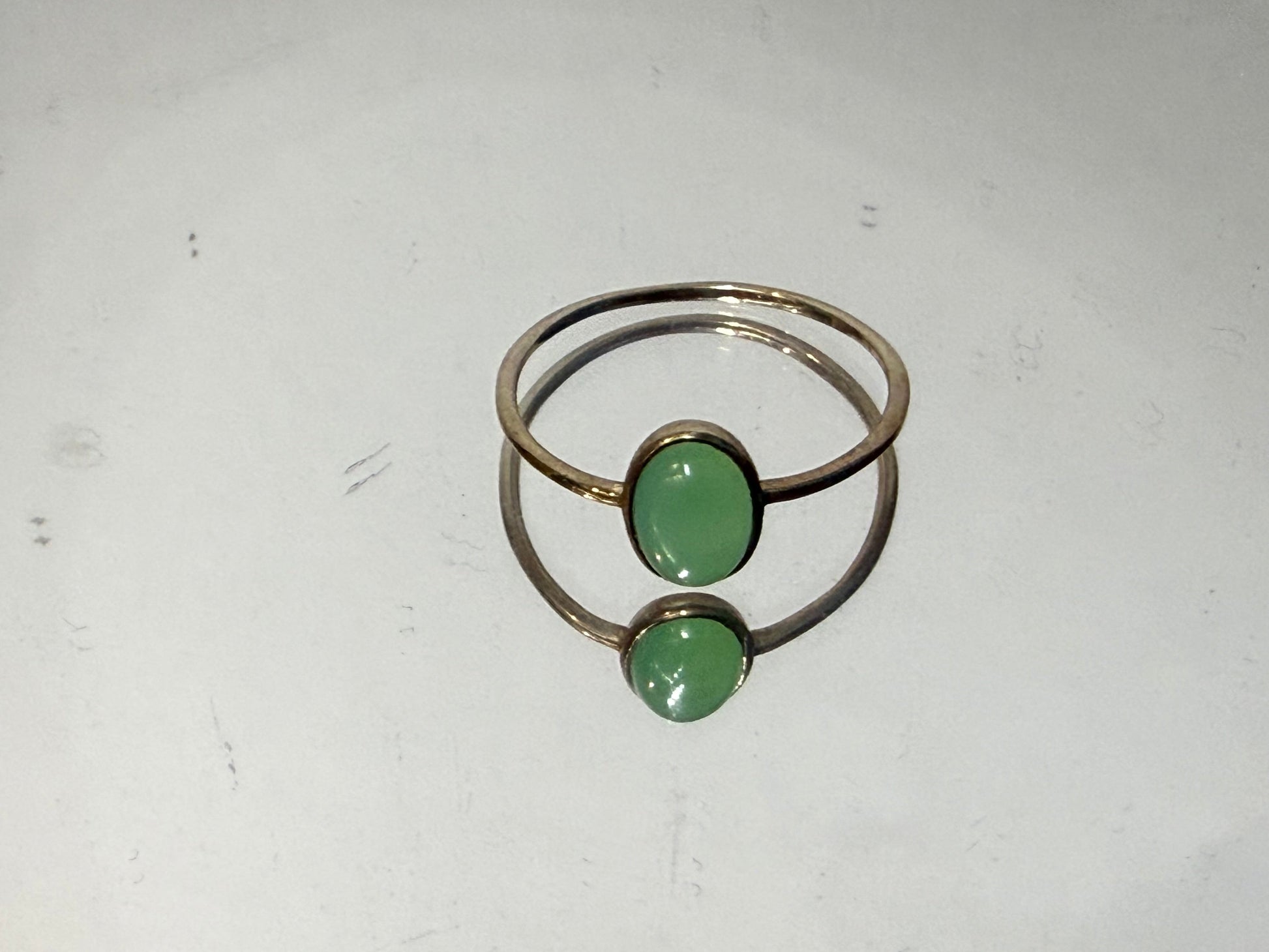 Natural Chrysoprase Ring, size 9 – Sterling Silver | Stone of Joy, Hope & Heart Healing Crystal Wellness