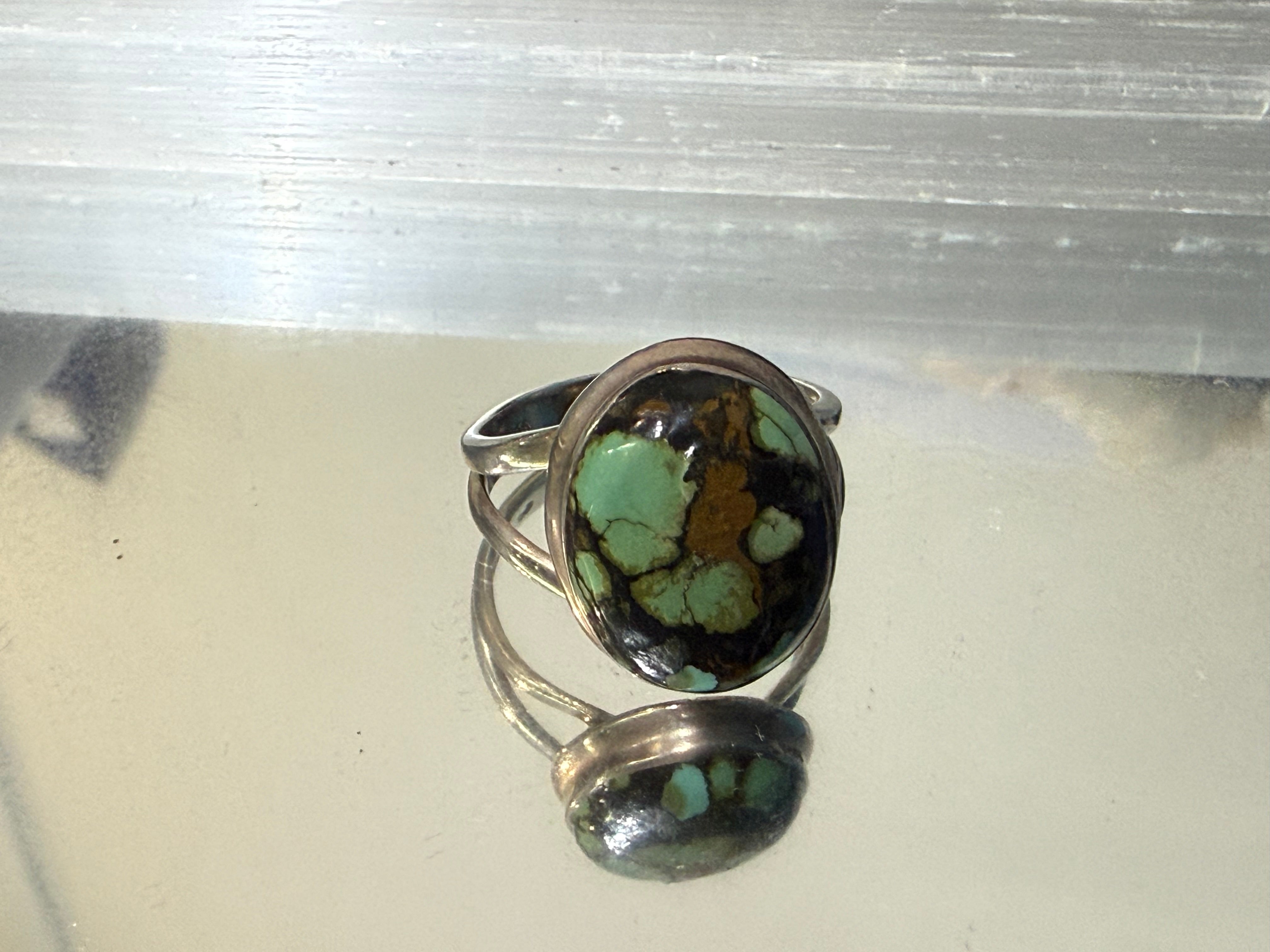 Turquoise Ring, size 8.5 – Sacred Stone of Protection Crystal Wellness