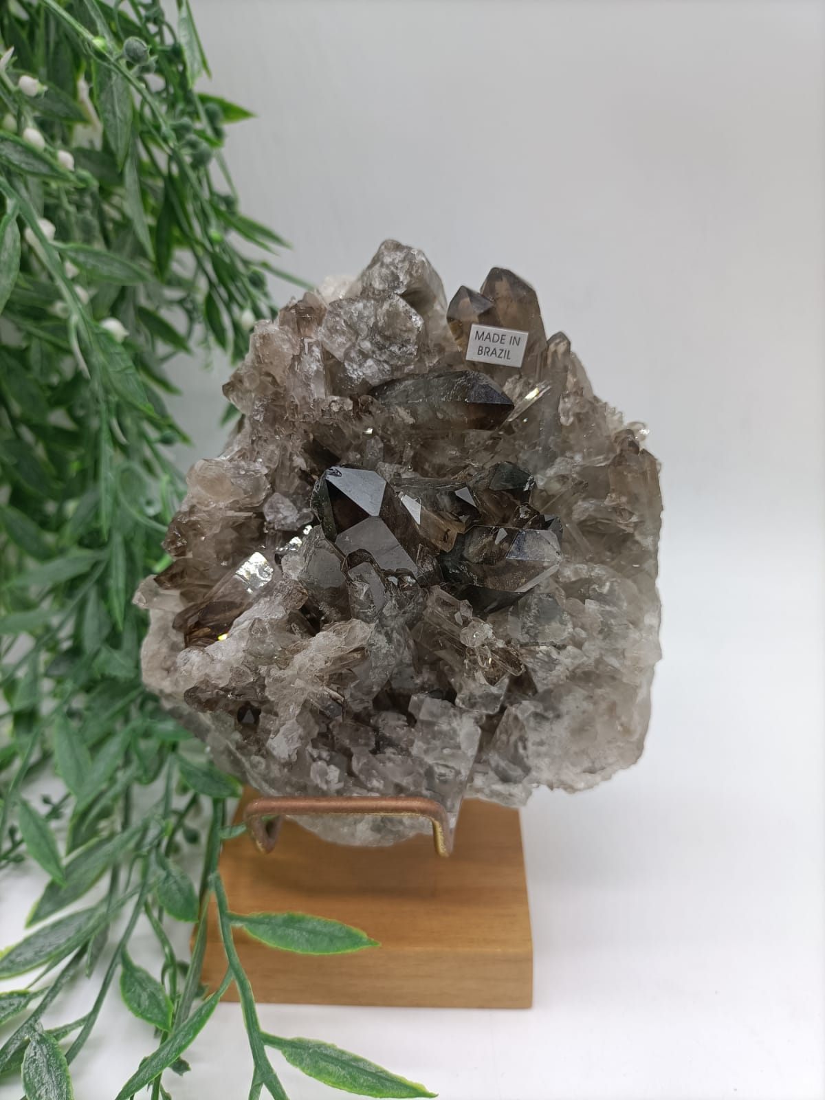 Smokey Quartz Cluster 0.6kg 10x9x7cm Crystal Wellness