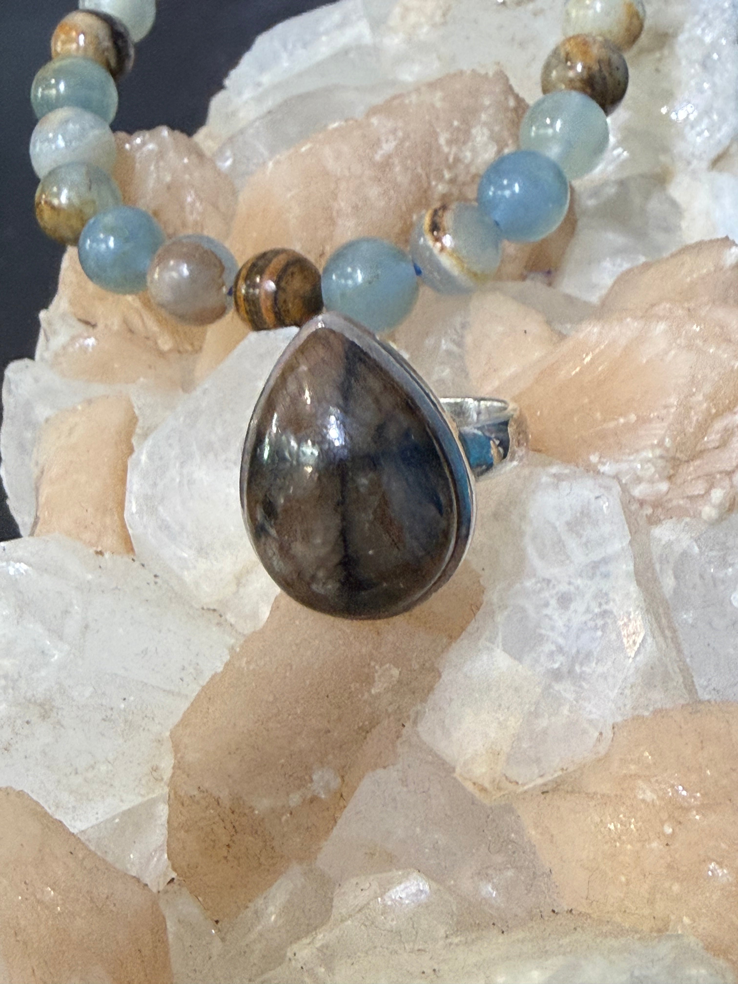 Chiastolite Ring, size 7.5
The Stone of Protection & Sacred Alignment Crystal Wellness