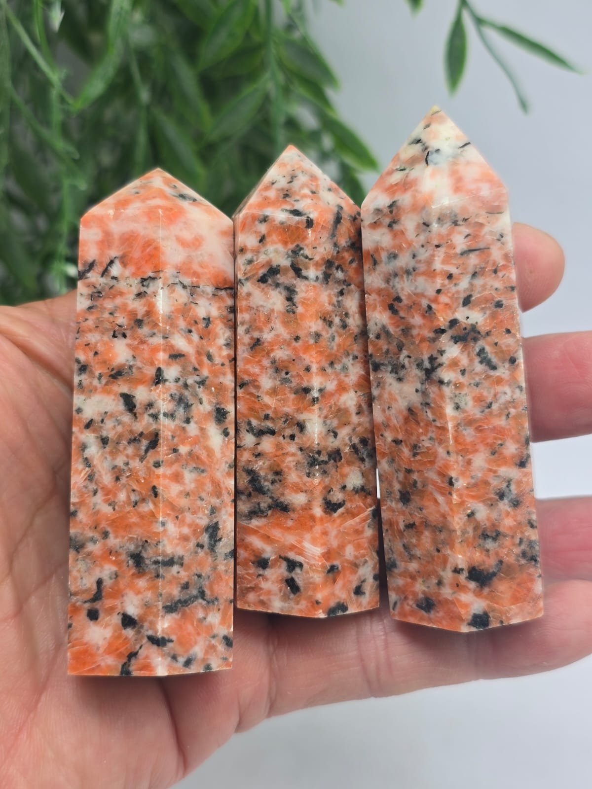 Red Calcite Point Crystal Wellness