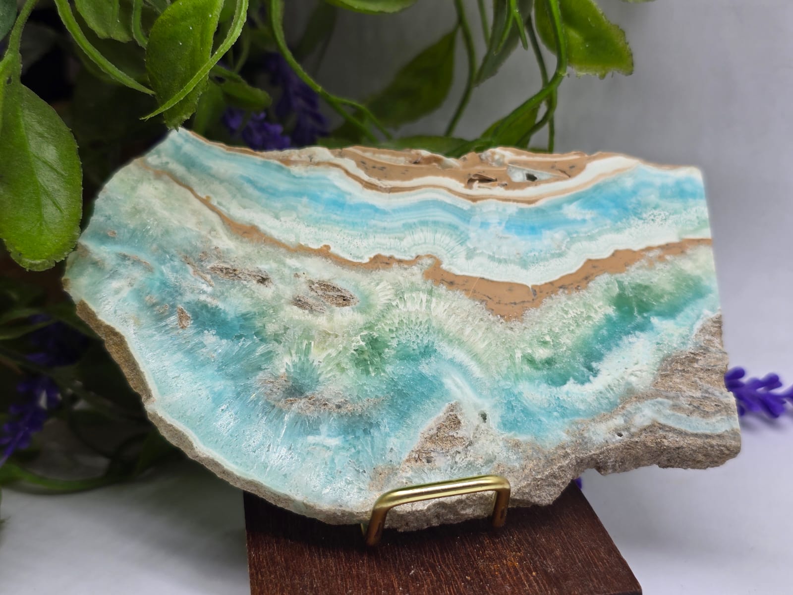 Caribbean Blue Calcite Slabs Crystal Wellness