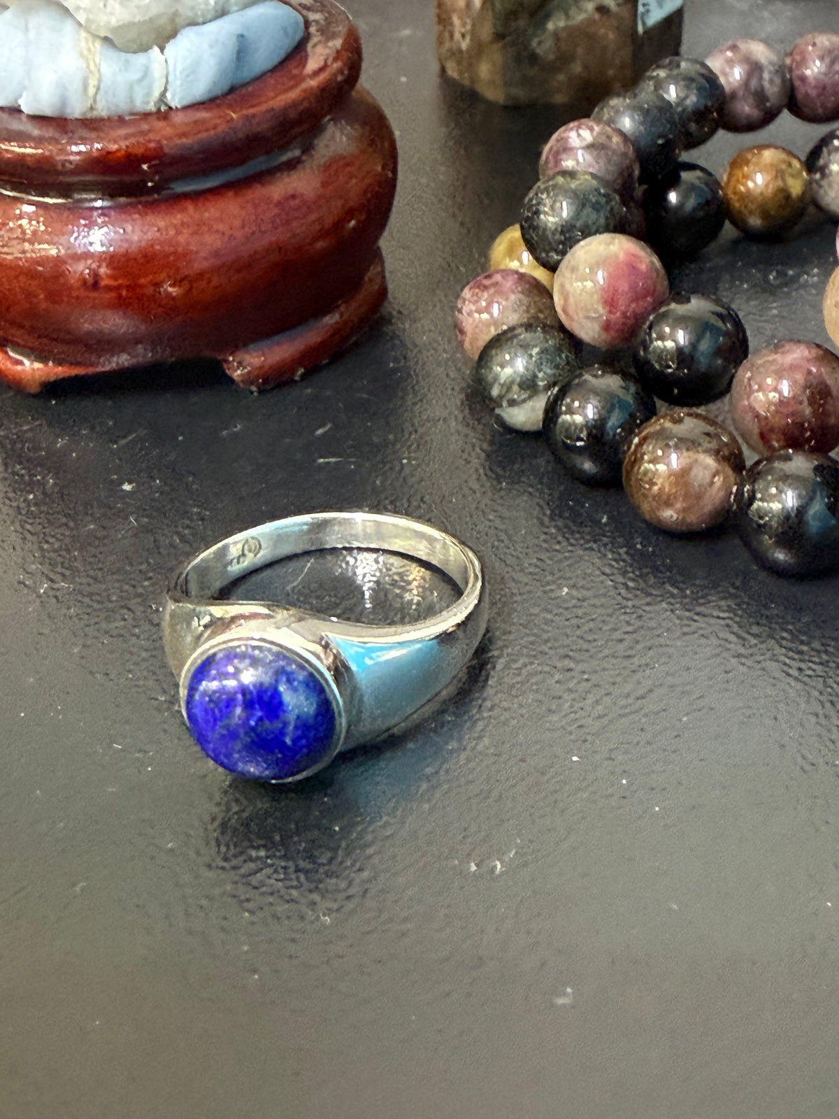 Lapis Lazuli Ring — Stone of Wisdom, Truth & Royal Power, size 8 Crystal Wellness