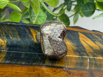 ✦ Chiastolite Ring — Stone of Protection & Inner Strength, size 7 Crystal Wellness