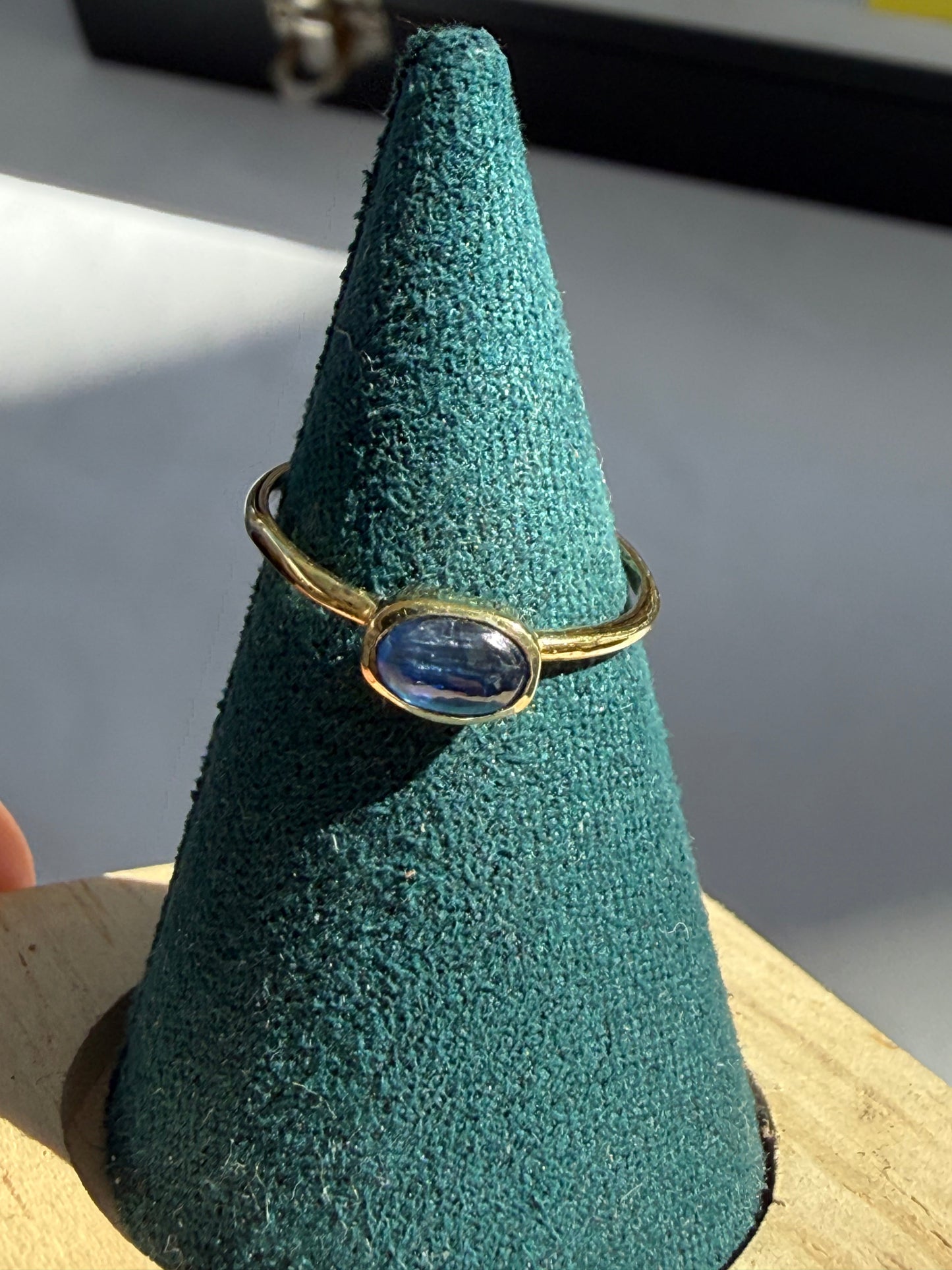 💜 Tanzanite Vermeil Ring — Divine Intuition & Higher Wisdom, size 6 Crystal Wellness