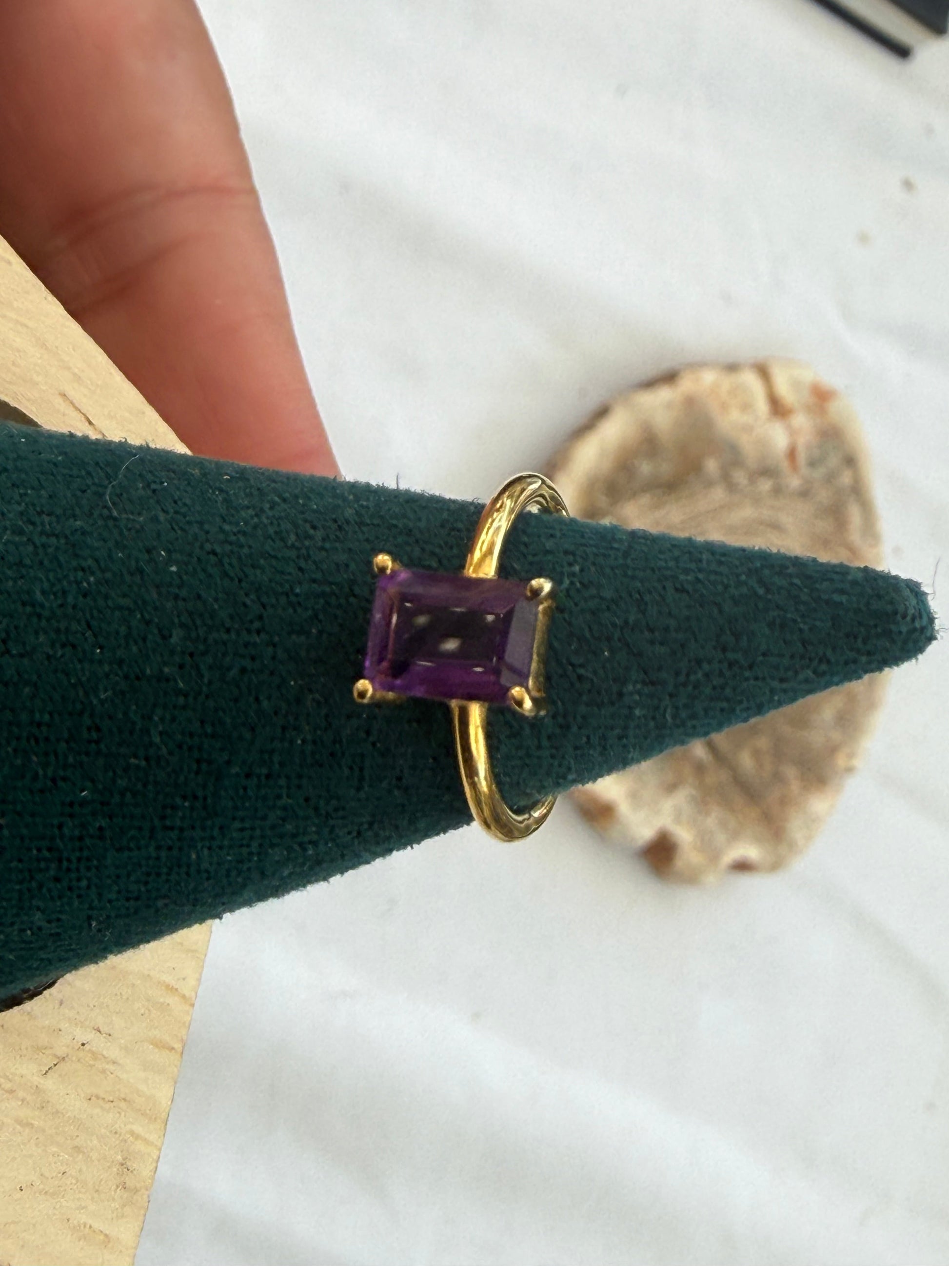 Amethyst Vermeil Ring – A Symbol of Serenity, Intuition & Spiritual Wisdom, size 3 Crystal Wellness